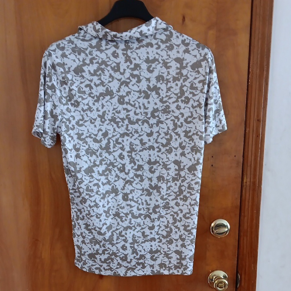 Michael Kors White and Brown Casual Button Down Shirt S - Picture 4 of 4